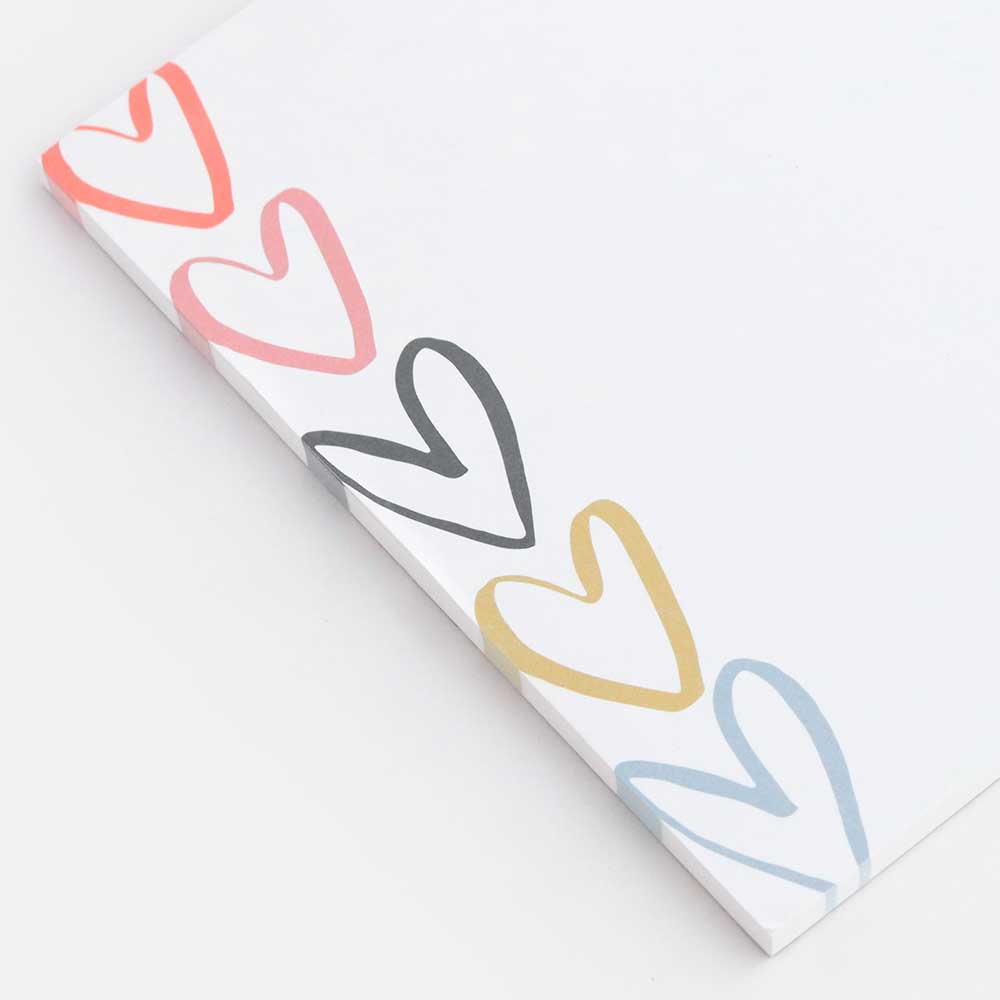 Heart Print Desk Pad By Caroline Gardner