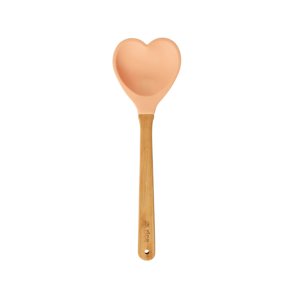 Heart Shaped Silicone Kitchen Spoons By Rice DK