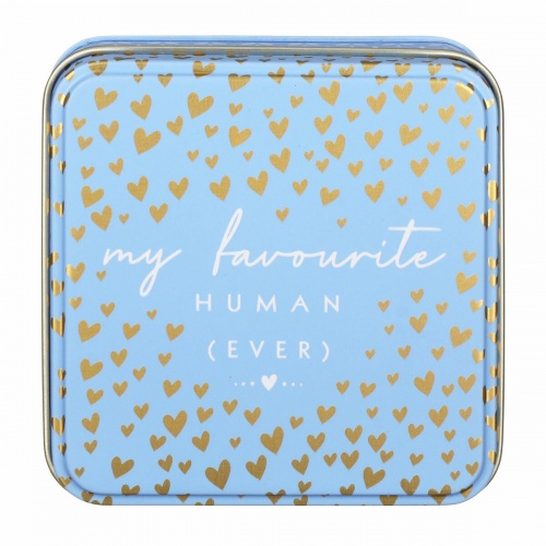 Favourite Human Ever Little Gesture Small Square Tin By Sara Miller