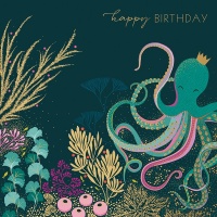 Octopus Happy Birthday Card By Sara Miller London