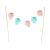 Cake Topper Balloon Bunting in Pink & Blue By Rice DK
