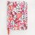 Red Jumble Print  A5 Notebook with Ribbon Page Markers By Caroline Gardner