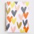 Falling Heart Print Spiral Notebook By Caroline Gardner