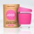 Joco glass reusable coffee cup in pink