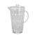 Large Clear Swirly Embossed Acrylic Jug With Lid Rice