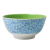 Rice Dk Green & Blue Melamine Bowl with a Bird Print