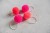 Set of 4 Shades of Pink Pom Pom Hair Bobbles By Pompom Galore