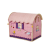 Small Pink Caravan Raffia Toy Storage Basket Rice DK