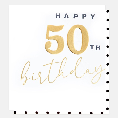 50th Birthday Card By Caroline Gardner - Vibrant Home