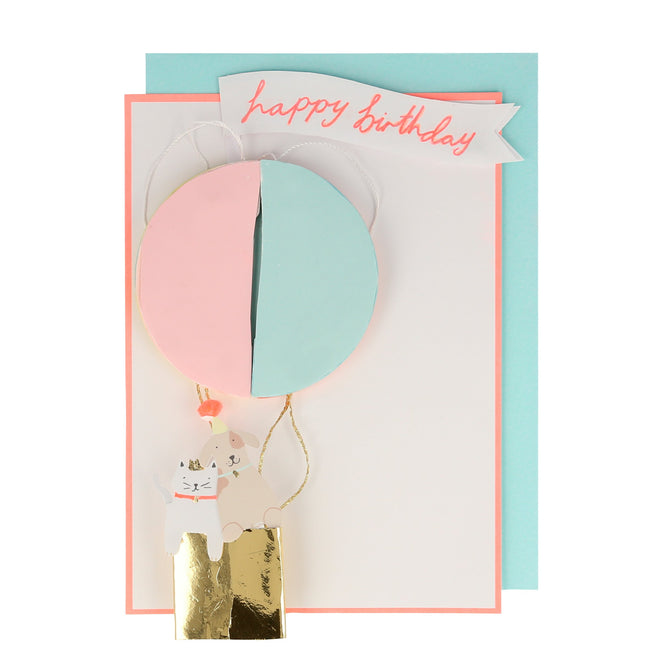 Air Balloon Birthday Card By Meri Meri