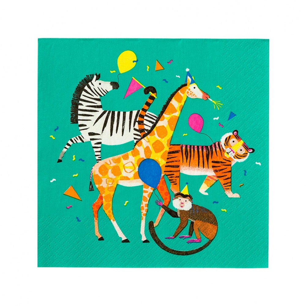 Party Animal Paper Napkins By Talking Tables