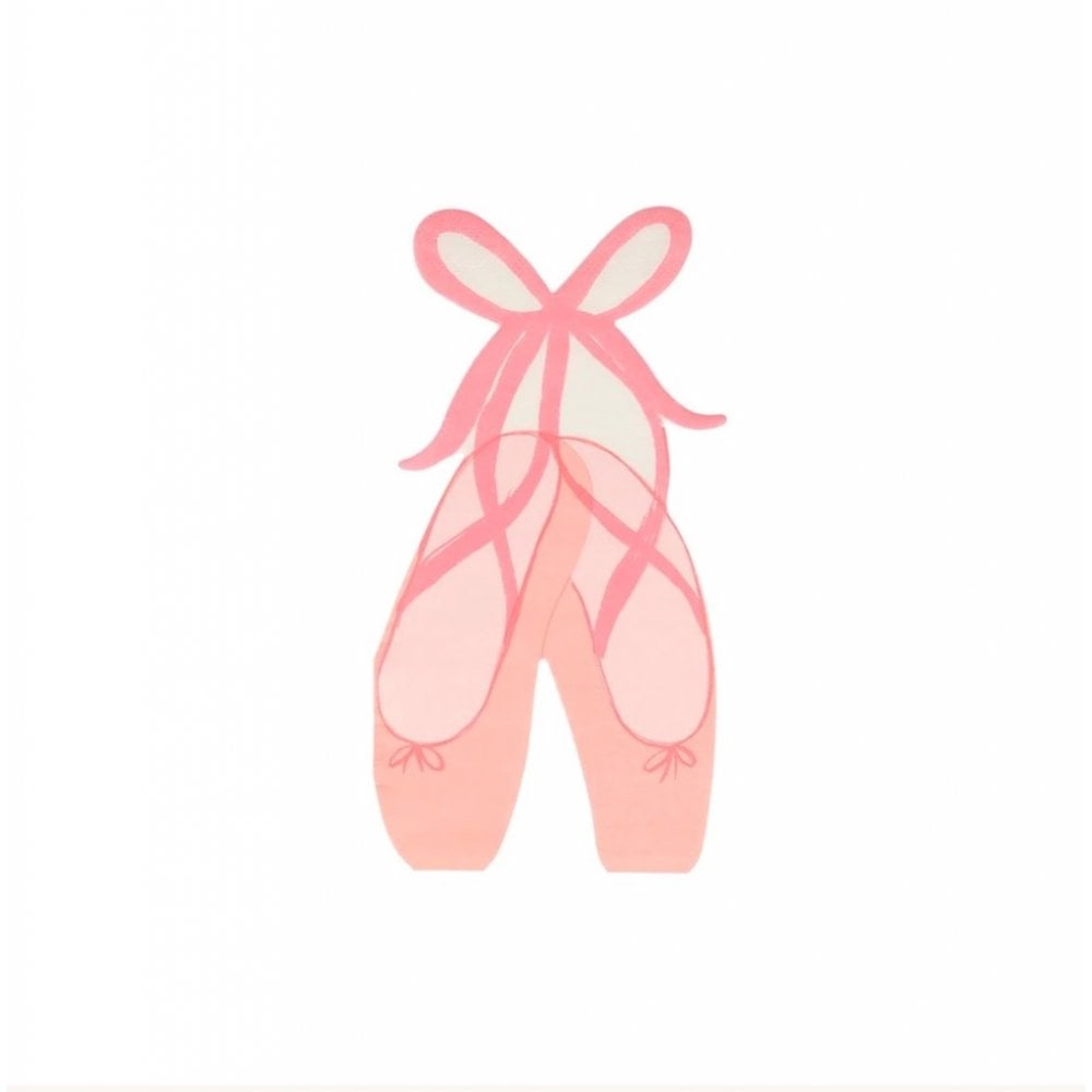 Ballet Slipper Shaped Paper Napkins By Meri Meri