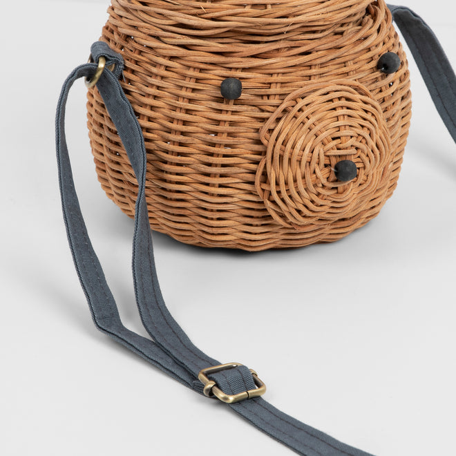 Bear Rattan Basket by Meri Meri