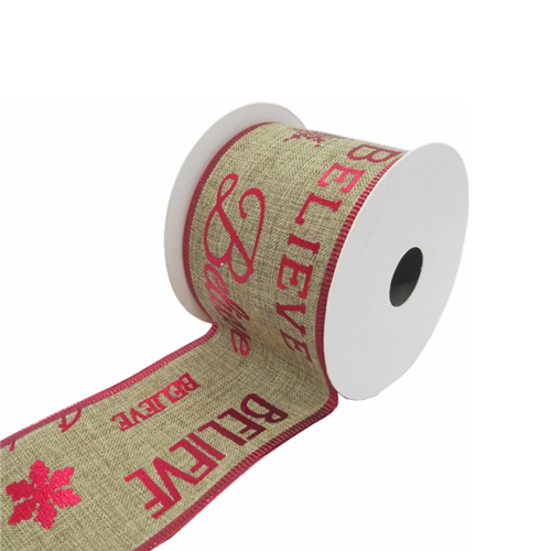 hessian christmas ribbon