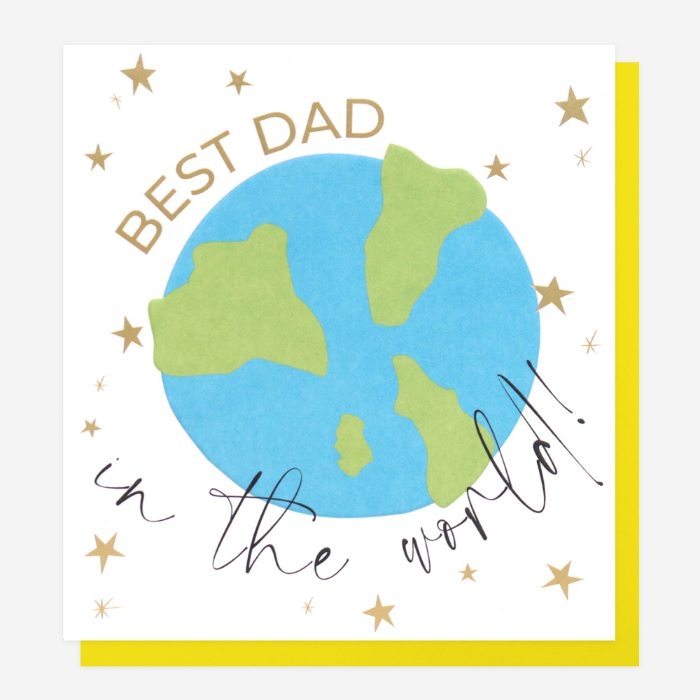 Best Dad In The World Card By Caroline Gardner