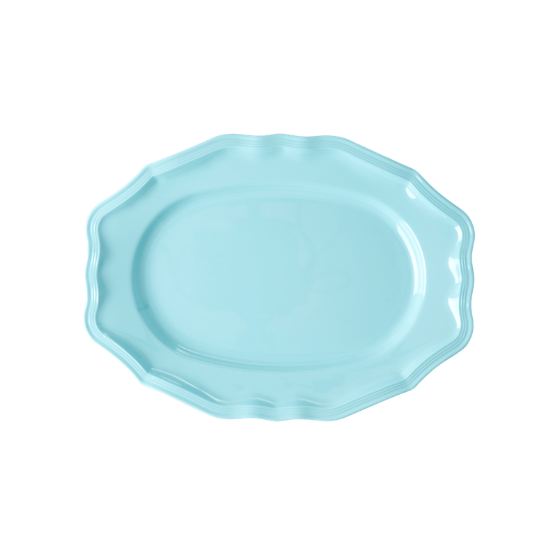 Blue Melamine Serving Dish By Rice