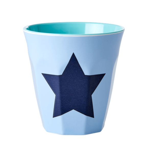 Blue Melamine Cup with Star Rice DK