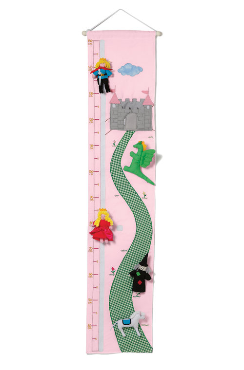 Children Height Chart Pink Castle Theme Oskar & Ellen
