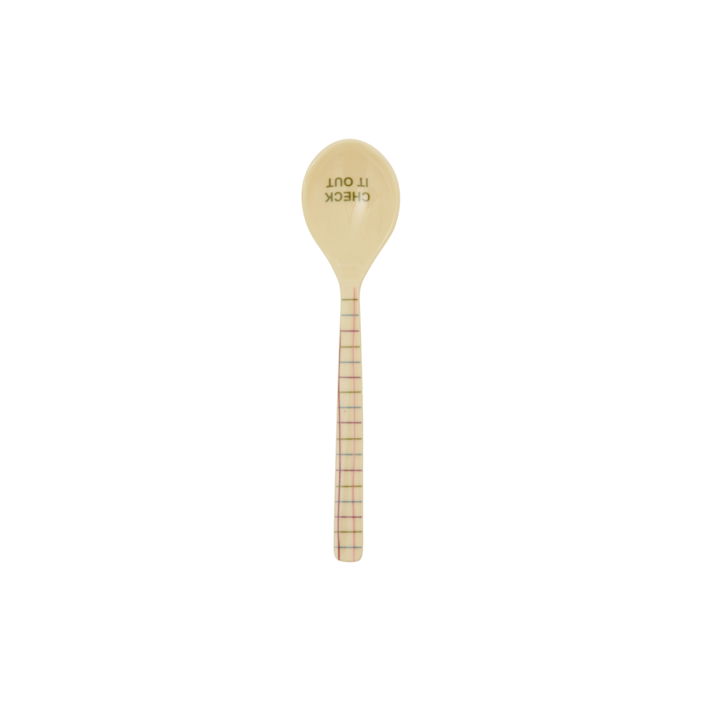 Check Print Melamine Teaspoons Rice DK