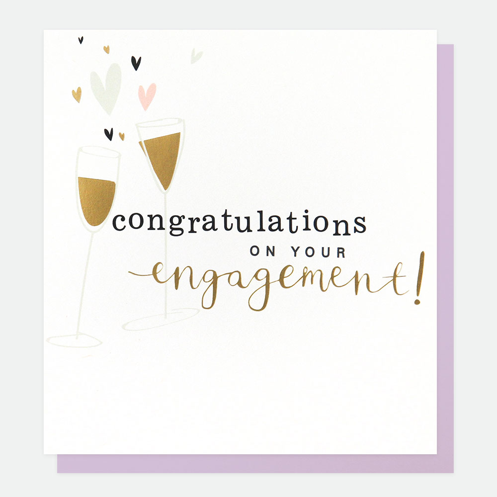 Congratulations On Engagement Card By Caroline Gardner