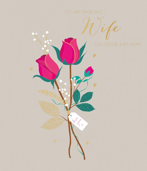 Wife Birthday Card By Sara Miller London