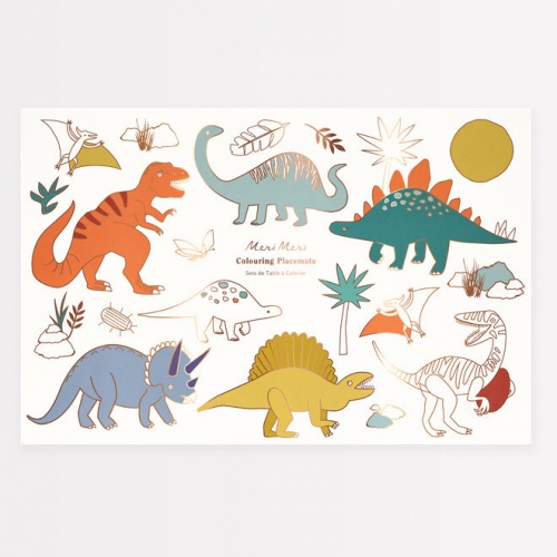 Dinosaur Colouring Placemats by Meri Meri