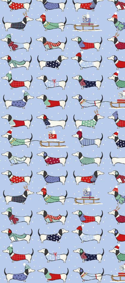 Dog Christmas Tissue Paper By The Art File