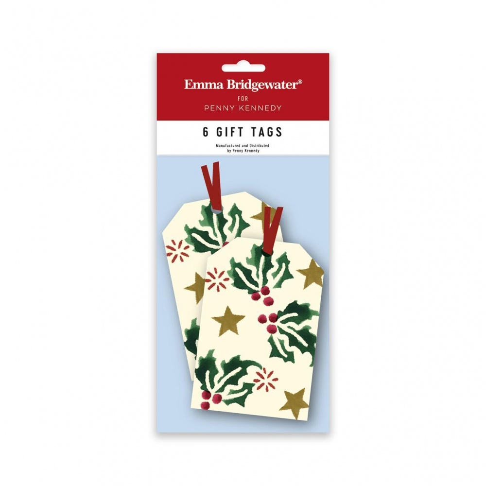 Scattered Holly Gift Tags By Emma Bridgewater