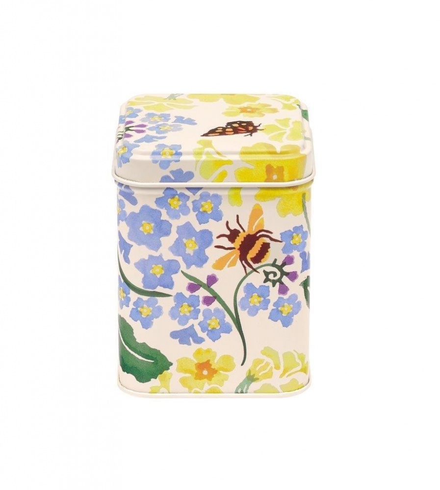 Yellow Primrose Print Small Square Tin by Emma Bridgewater