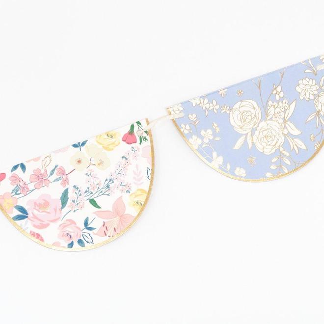 English Garden Floral Garland By Meri Meri