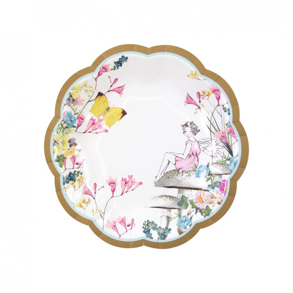 Fairy and Butterfly Small Paper Plates By Talking Tables