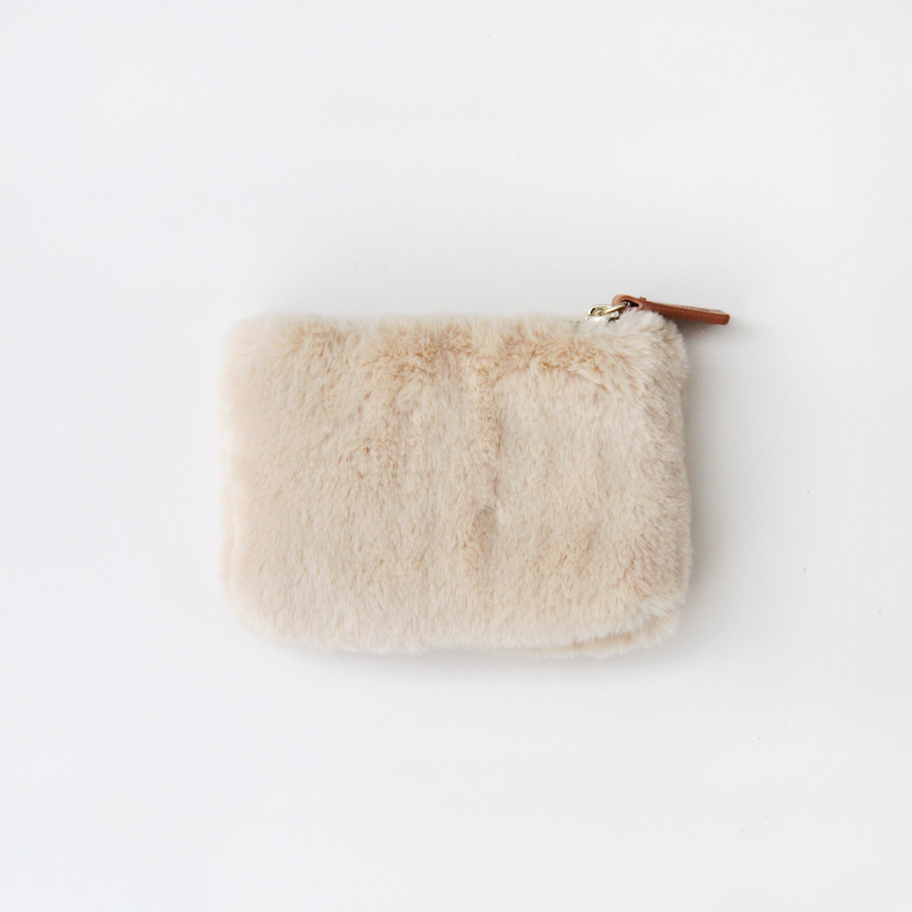 fluffy coin purse