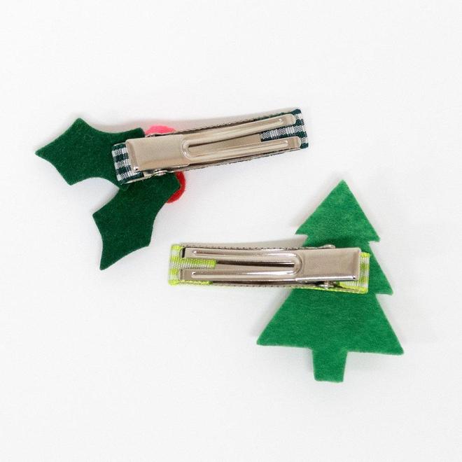 Christmas Hair Clips By Meri Meri