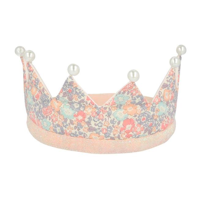 Liberty Print Floral & Pearl Crown By Meri Meri