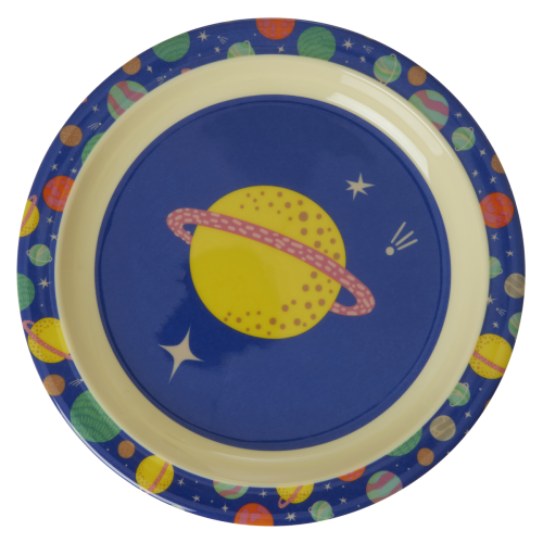 Galaxy Print Kids Melamine Plate Rice DK