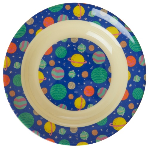 Galaxy Planets Print Kids Melamine Bowl By Rice DK