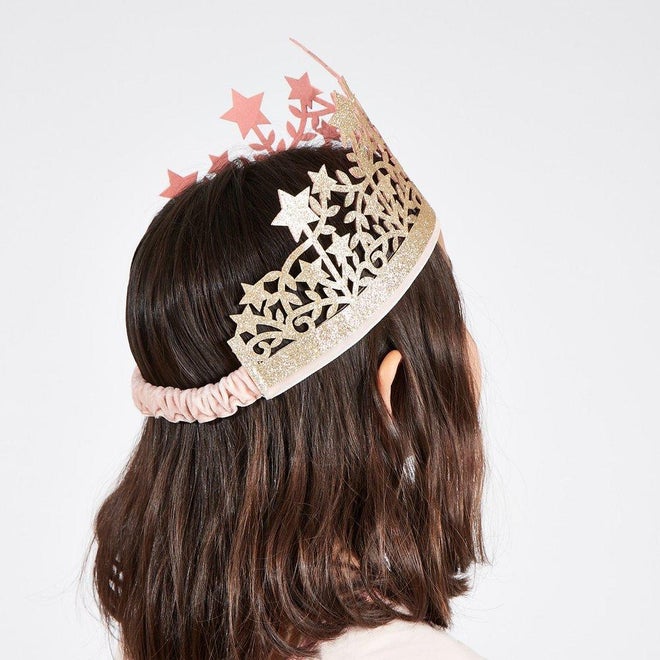 Gold Fabric Star Crown By Meri Meri