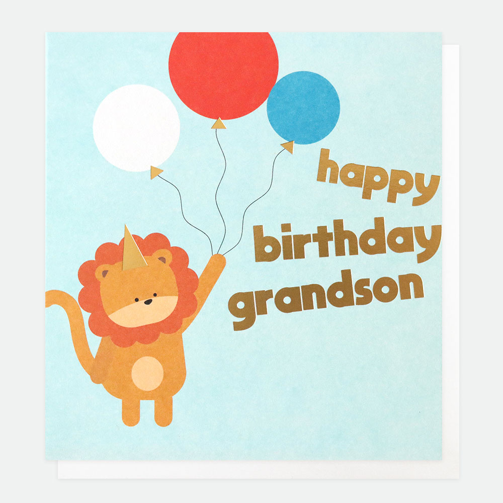 Grandson Birthday Card By Caroline Gardner