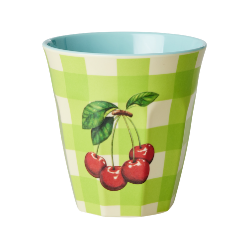 Cherry Print Melamine Cup By Rice