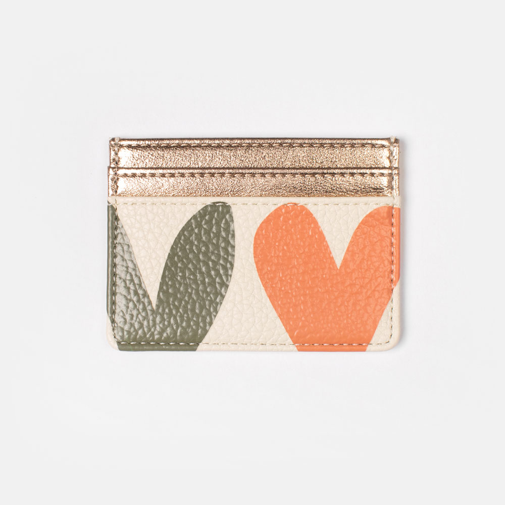 Heart Print Cardholder By Caroline Gardner Vibrant Home