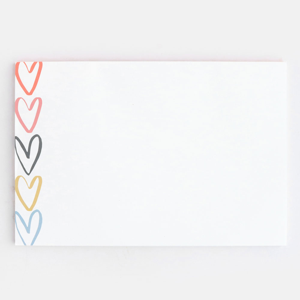 Heart Print Desk Pad By Caroline Gardner
