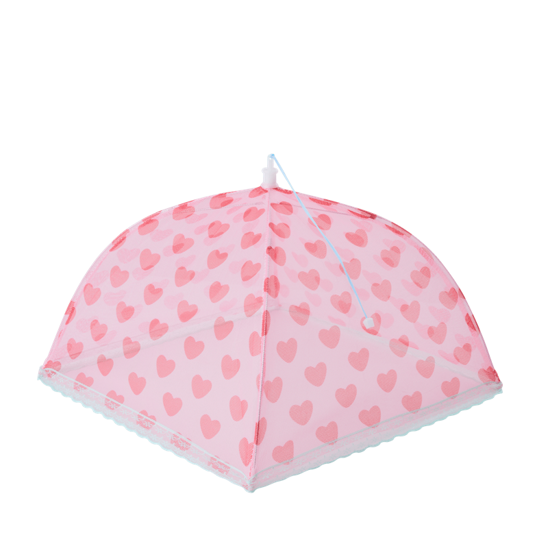 Mesh Foldable Food Cover Heart Print By Rice DK