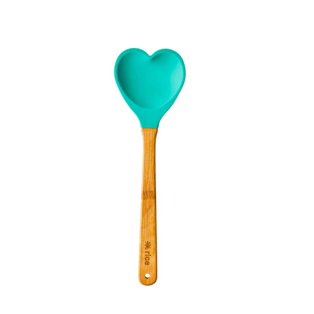 Heart Shaped Silicone Kitchen Spoon Rice DK