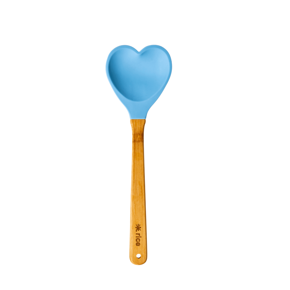 Heart Shaped Silicone Kitchen Spoon Rice DK