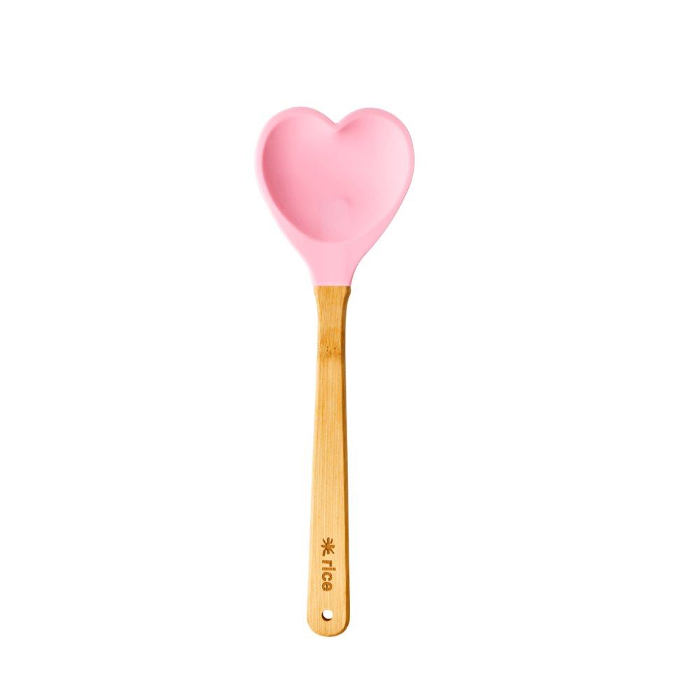 Heart Shaped Silicone Kitchen Spoon Rice DK
