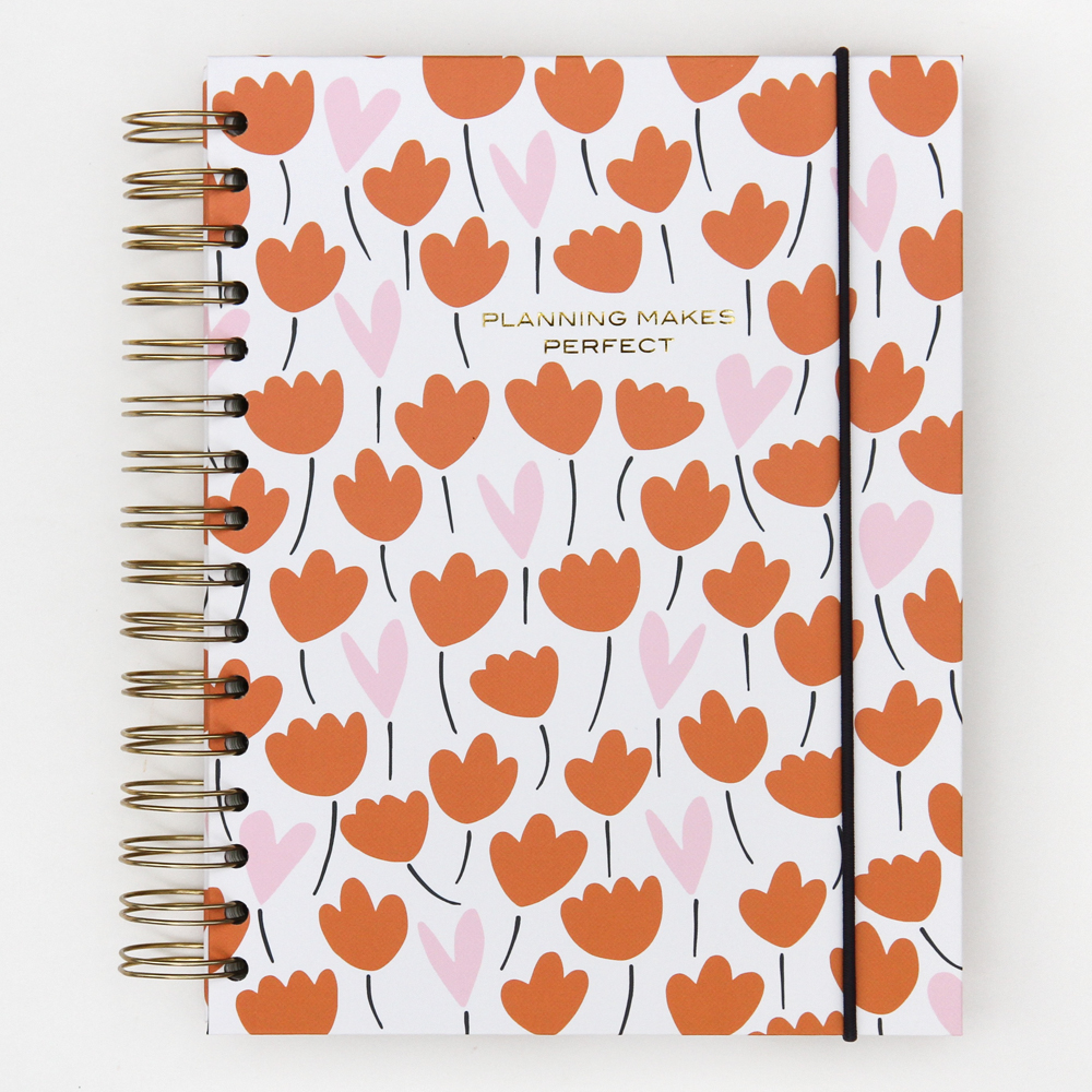 ITSYHPRO 33-Piece Heart Discbound Planner Discs - Transparent Orange, 1.1 Inch (28mm) - Compatible With Happy Planner, ARC, TUL