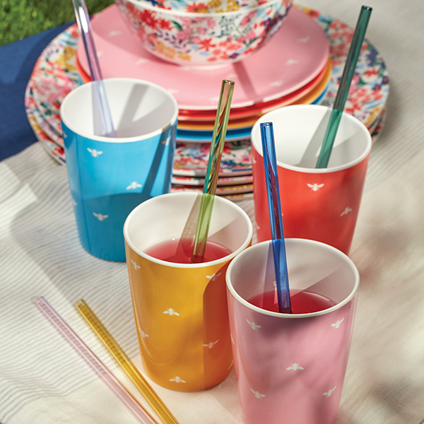 Set of 4 Melamine Cups By Joules