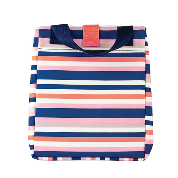 Colourful Stripe Print Roll Top Cool Bag By Joules