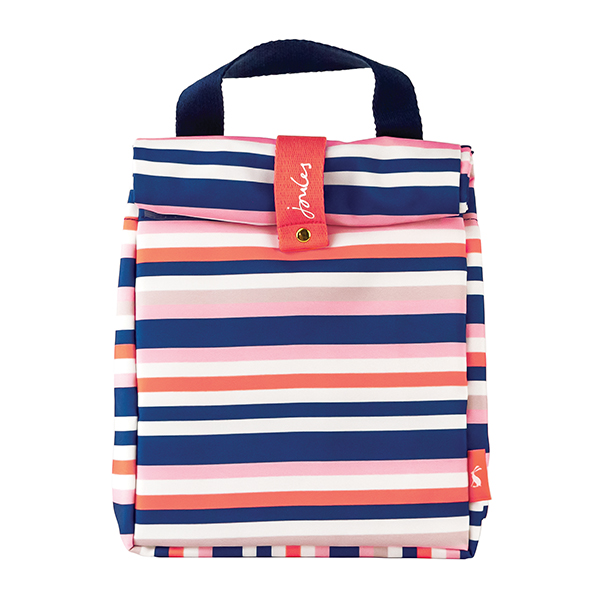 Colourful Stripe Print Roll Top Cool Bag By Joules