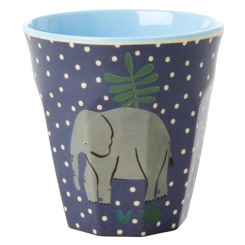 Elephant Print Kids Small Melamine Cup By Rice DK